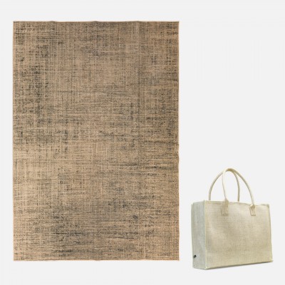 Beige Woven Rug with Carry Bag (Rug In Bag) Beige Woven Rug with Carry Bag (Rug In Bag)