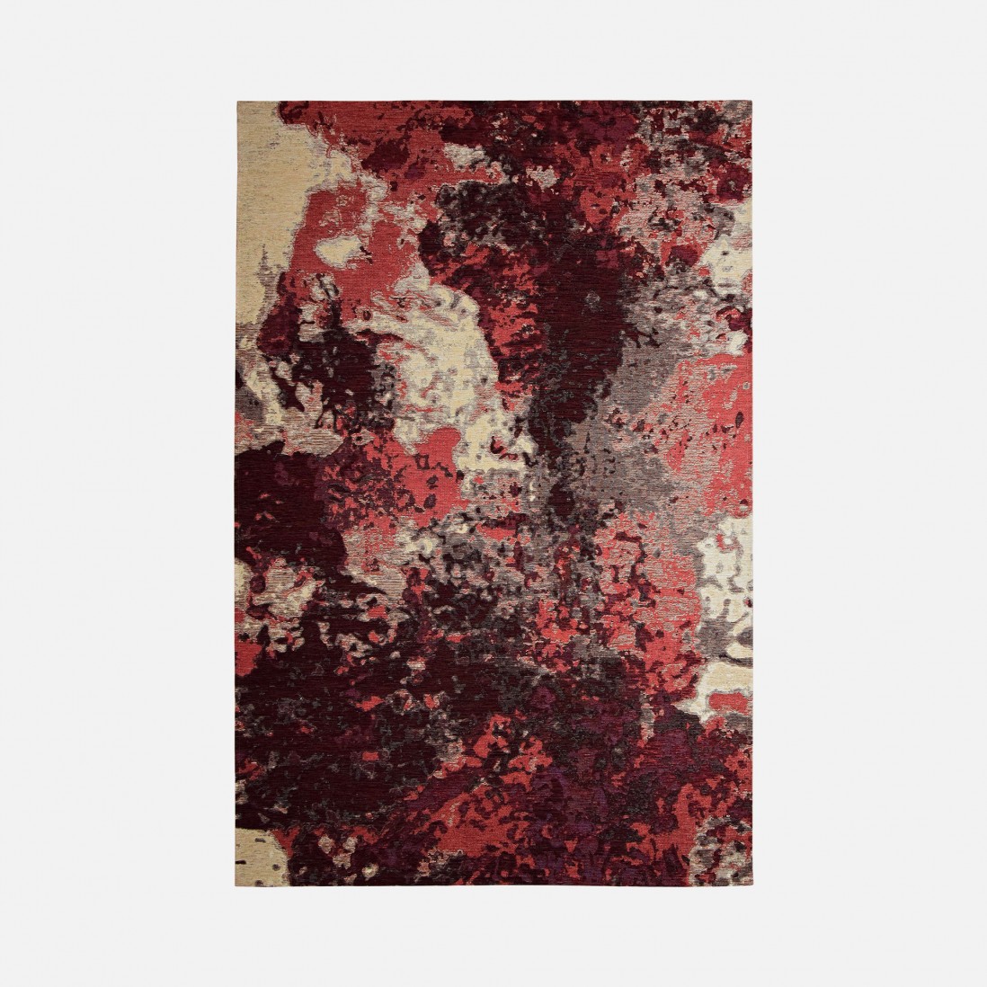 Modern Area Rug Lake Chenille 006 Red