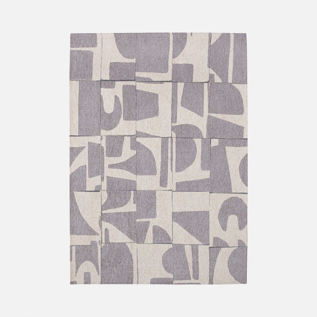 Alfombra Moderna Abstracta Edges Chenille 9366 Beige