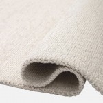 Plain Round Rug Glam Velvet 71431/839 White