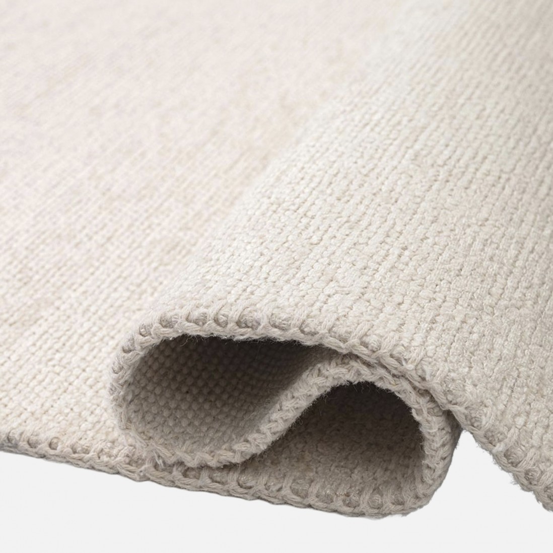 Plain Area Rug Glam Velvet 71431/829 White