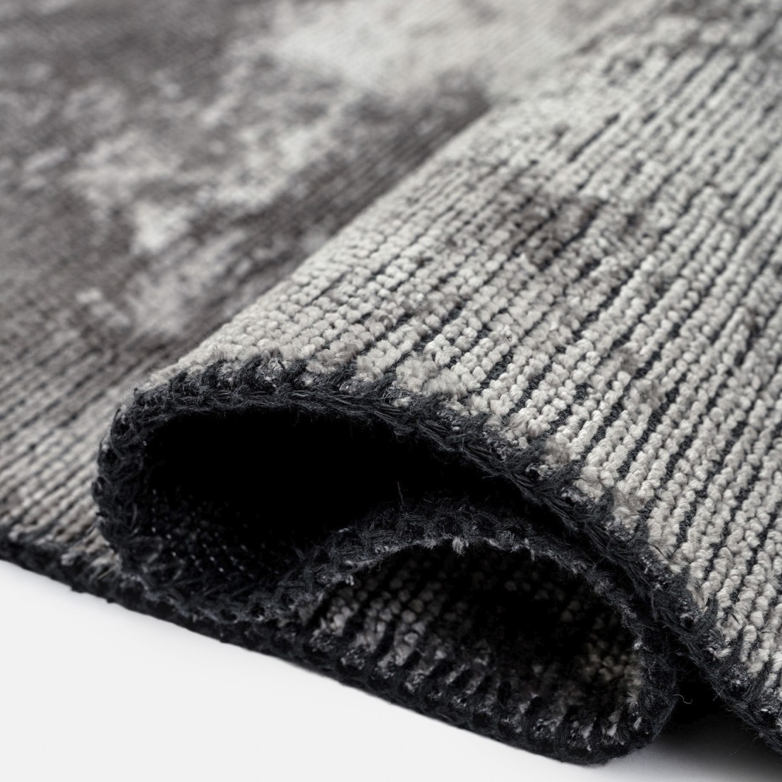 Alfombra Redonda Lisa Glam Velvet 2025/233 Gris