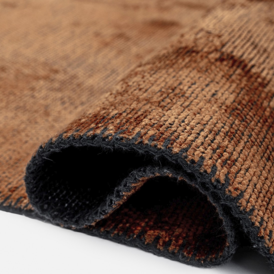 Plain Area Rug Glam Velvet 71431/827 Orange