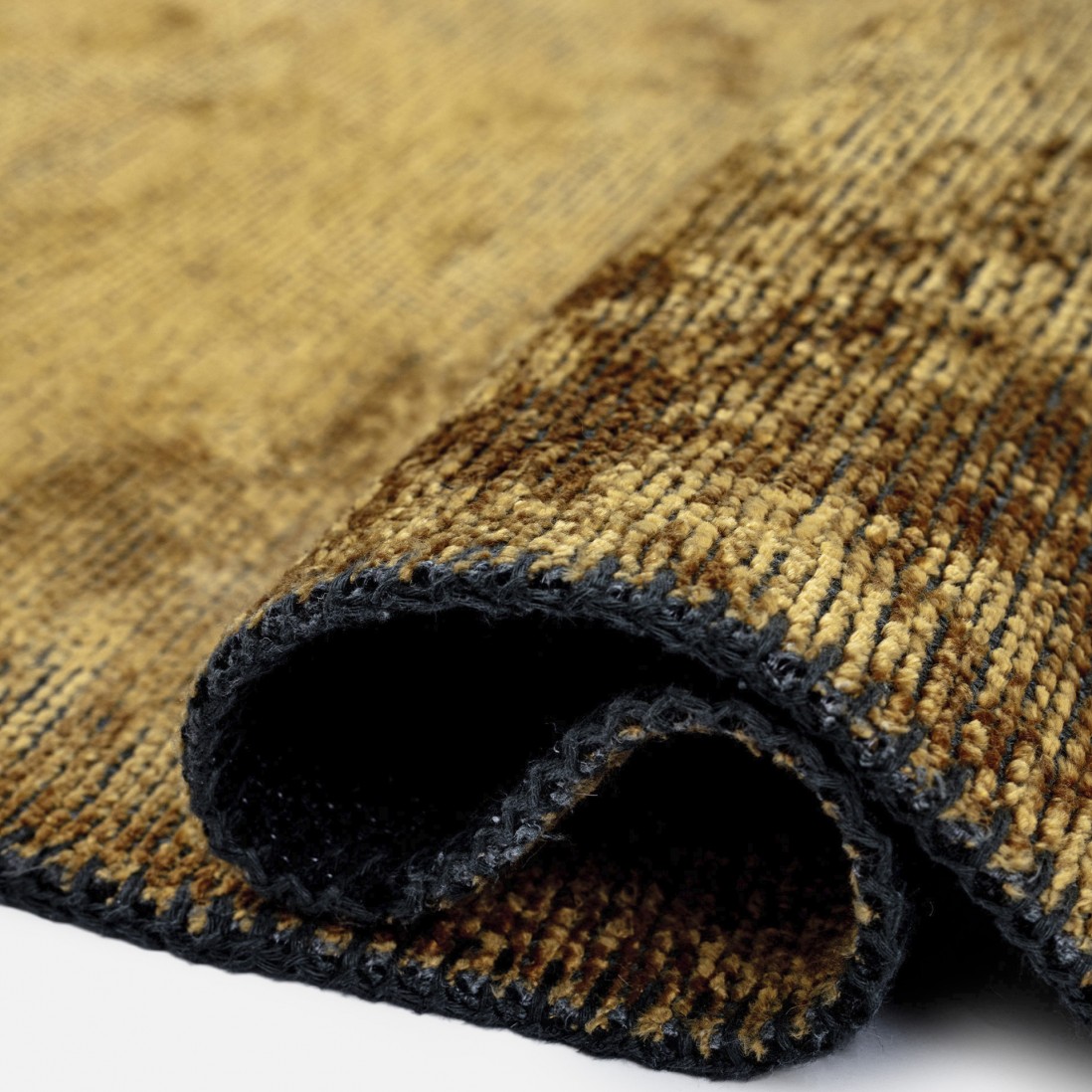 Alfombra Redonda Lisa Glam Velvet 2025/115 Dorado