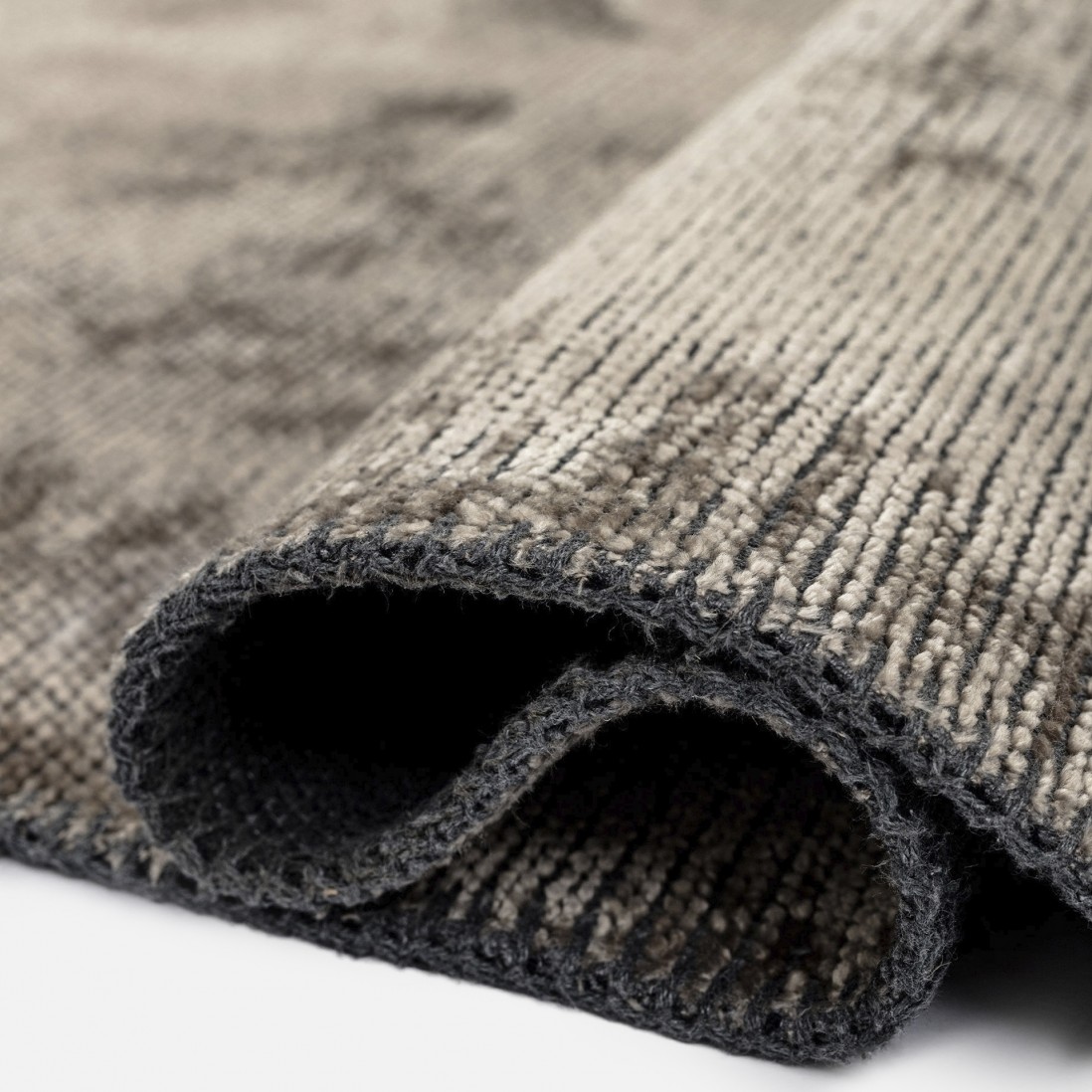 Plain Round Rug Glam Velvet 71431/835 Brown