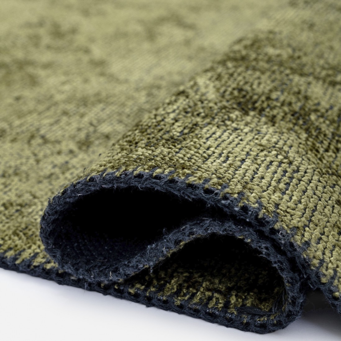 Alfombra Redonda Lisa Glam Velvet 2025/005 Verde