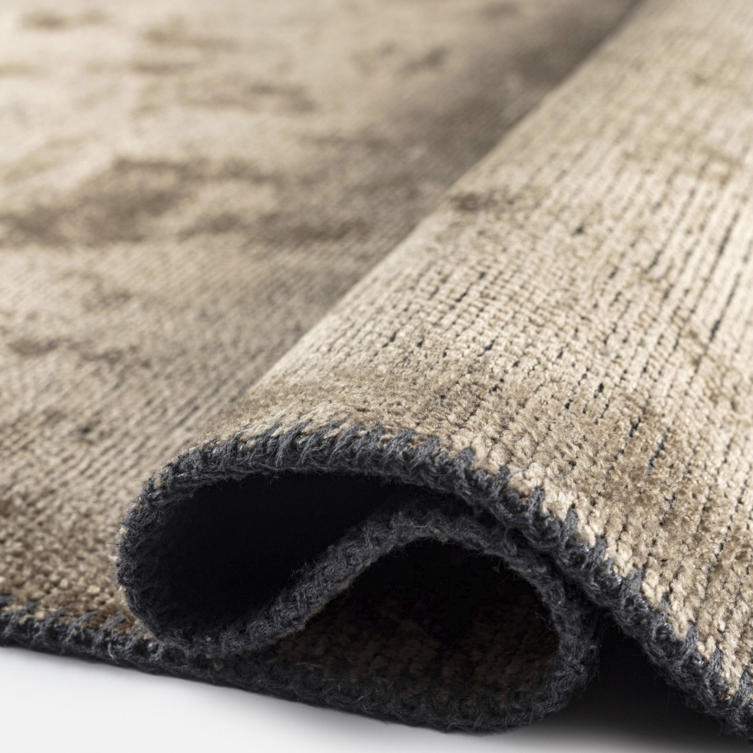 Plain Area Rug Glam Velvet 71431/821 Beige