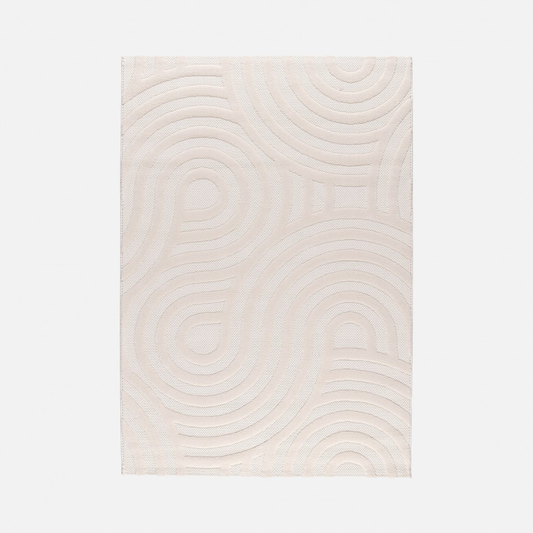 Alfombra Geom�trica Buckley 42317/060 Blanco Marfil