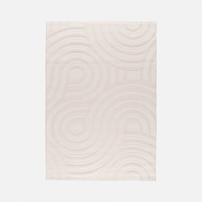 Geometric Area Rug Buckley 42317/060 Ivory White Geometric Area Rug Buckley 42317/060 Ivory White