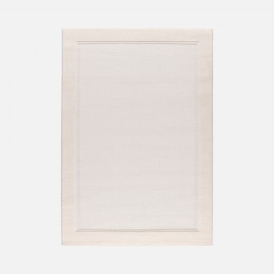 Geometric Area Rug Buckley 42326/060 Ivory White Geometric Area Rug Buckley 42326/060 Ivory White