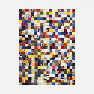 Geometric Cowhide Multimix Multicolor Geometric Cowhide Multimix Multicolor