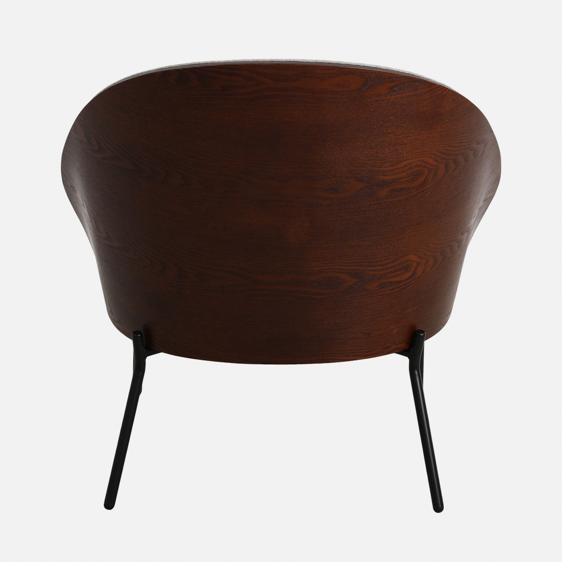 Metal and Fabric Armchair Taupe
