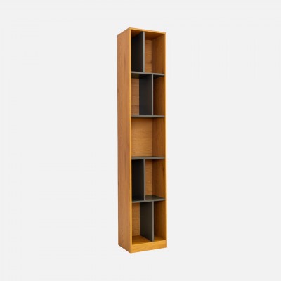 Laak oak effect and grey shelving unit 40cm