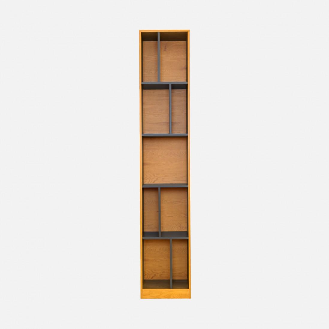 Laak oak effect and grey shelving unit 40cm