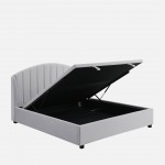 Cama de Casal com Arruma��o e Estrado Elevat�rio 160x200cm Aragon Cinza