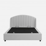 Cama de Casal com Arruma��o e Estrado Elevat�rio 160x200cm Aragon Cinza