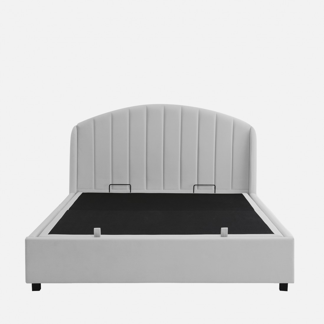 Cama de Casal com Arruma��o e Estrado Elevat�rio 160x200cm Aragon Cinza