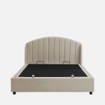 Double Bed with Storage and Lifting Platform 160x200cm Aragon Beige