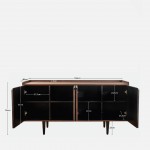4-Door Wooden Sideboard Cygnus Beige