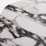 Wood and Stone Coffee Table Hydra White