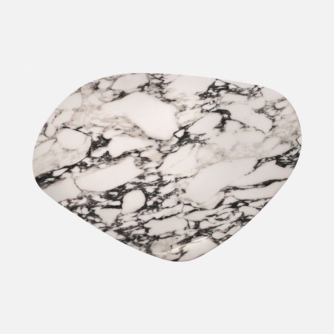 Wood and Stone Coffee Table Hydra White