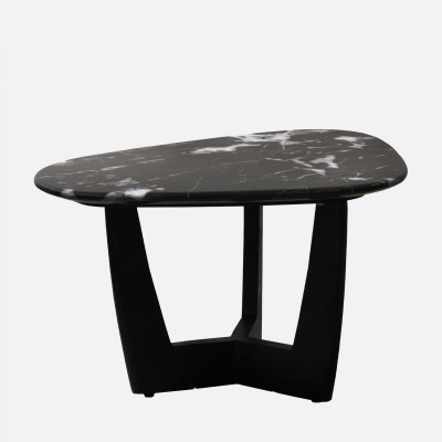 Wood and Stone Coffee Table Hydra Black Wood and Stone Coffee Table Hydra Black