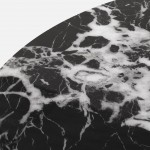 Metal and Stone Coffee Table Lepus Black
