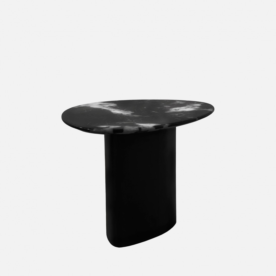 Wood and Stone Coffee Table Lepus Black