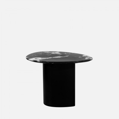 Wood and Stone Coffee Table Lepus Black Wood and Stone Coffee Table Lepus Black