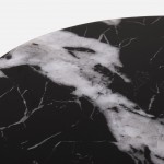 Wood and Stone Coffee Table Lepus Black