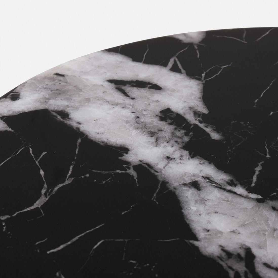 Wood and Stone Coffee Table Lepus Black