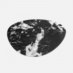 Wood and Stone Coffee Table Lepus Black