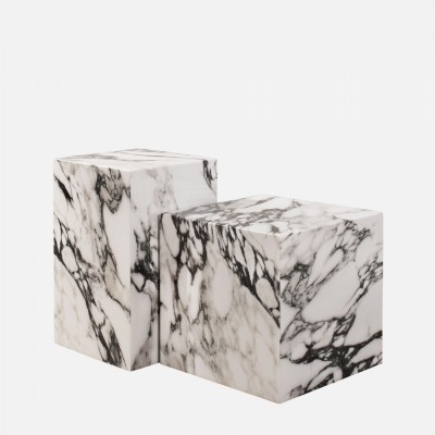 Stone Coffee Table Cubo White Stone Coffee Table Cubo White