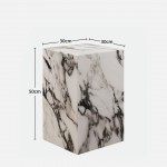 Stone Coffee Table Cubo White