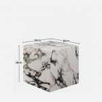 Stone Coffee Table Cubo White