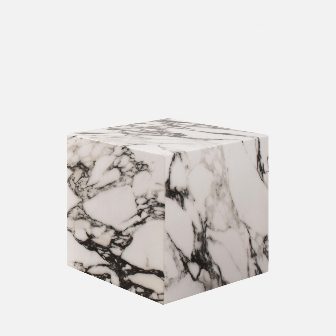 Stone Coffee Table Cubo White