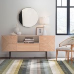 2-Door Sideboard with Oak Drawer Scutum Brown