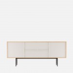 2-Door Sideboard with Oak Drawer Scutum Brown