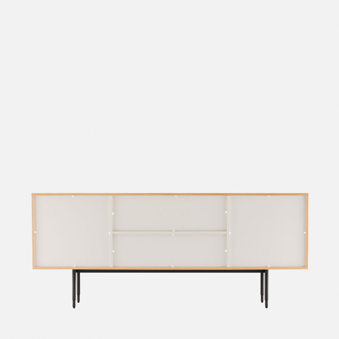 2-Door Sideboard with Oak Drawer Scutum Brown