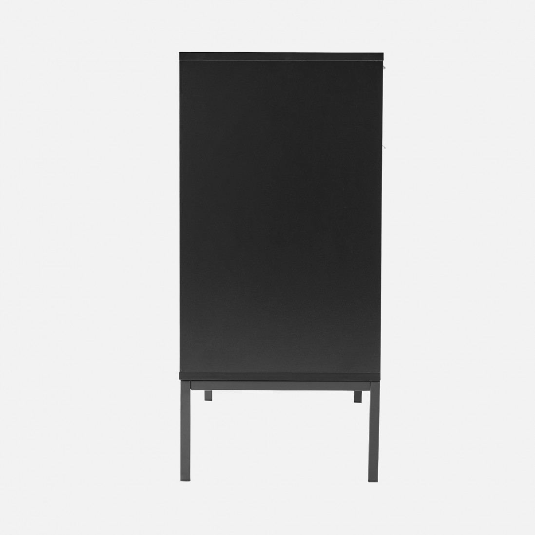 Wooden 2-Door with Drawers Sideboard Virgo Black