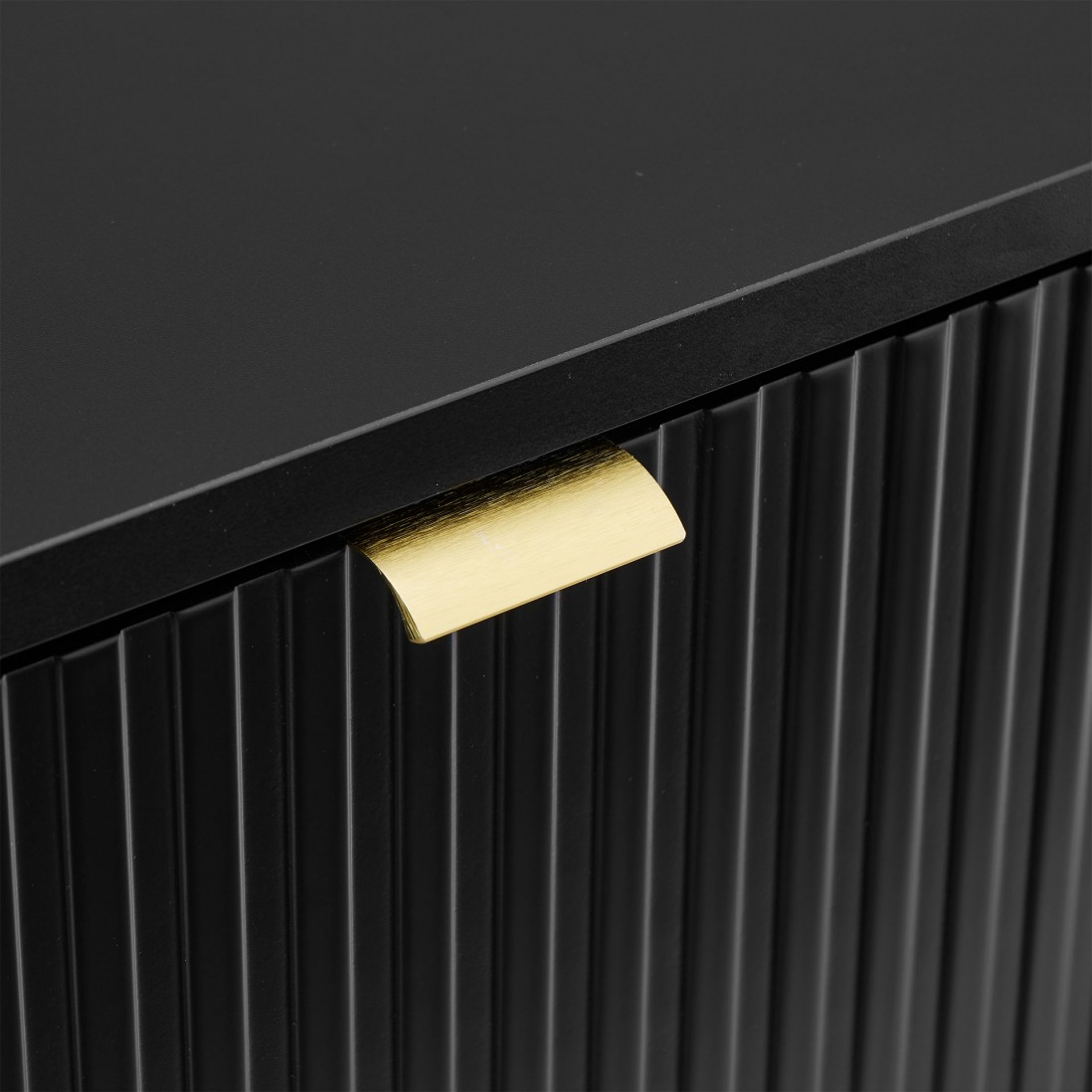 Wooden 2-Door Sideboard Virgo Black