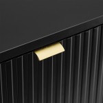 Wooden 2-Door Sideboard Virgo Black