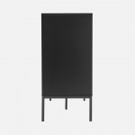 Wooden 3-Door with Drawers Sideboard Virgo Black