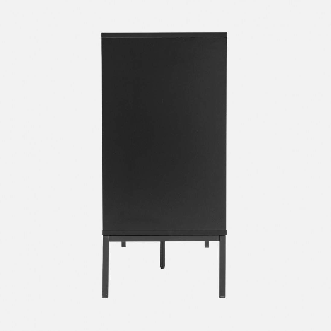 Wooden 3-Door with Drawers Sideboard Virgo Black