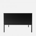 Wooden Coffee Table with Drawer Virgo Black