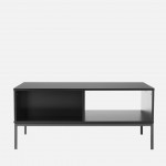 Wooden Coffee Table with Drawer Virgo Black