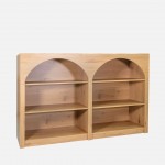 Wooden Bookcase with 6 Shelves Sagitta Brown