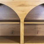 Wooden Bookcase with 6 Shelves Sagitta Brown