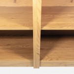 Wooden Bookcase with 6 Shelves Sagitta Brown