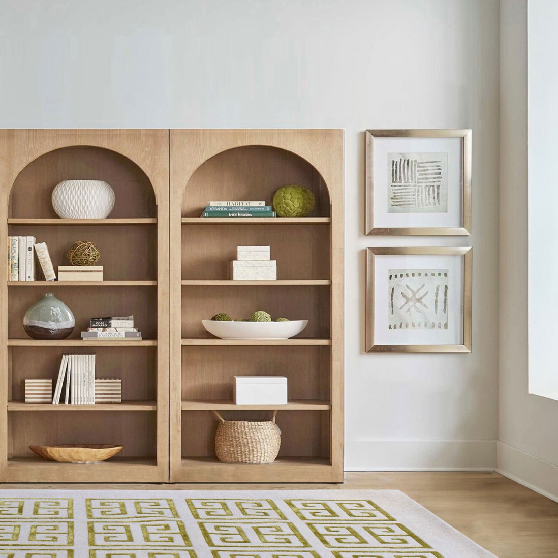 Wooden Bookcase with 5 Shelves Sagitta Brown